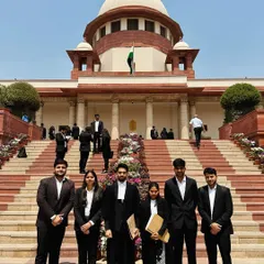 Team Nirwan Legal on the steps of the Supreme Court. This is what my program is about: learning and growing together as a unified team in the most important legal venue in the country.
