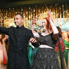 The bride and groom join their friends and family on the dance floor. We often choreograph a grand finale piece that brings everyone together for one last celebratory performance.