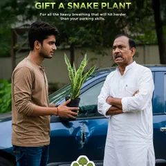 For the heavy breathing that will hit harder than your parking skills, gift a Snake Plant. It's a great air purifier and a funny, thoughtful gift for dad.