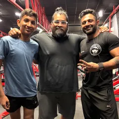 Combat skills and strength training are a dynamite combination. Great to run into my first BJJ coach, Jitendra Khare, one of the OGs of Indian MMA.