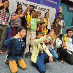 The joy of victory! We celebrate our young champions at the end of every tournament, complete with trophies and applause, creating moments of pride for players and parents alike.