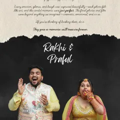"Hiring Little Big Weddings was the best decision we made." Reading this from Rakhi and Praful reminds us why we do what we do. We're so happy we could give them cinematic, emotional memories to treasure forever.