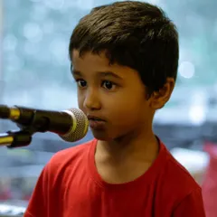 A proud moment from our Summer Camp Recital. We are so proud of these talented and beautiful kids.