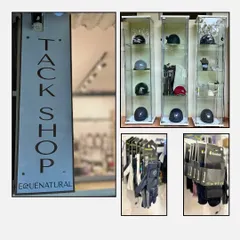A look inside our on site Tack Shop. We are a one stop shop for equestrian supplies, offering products from top global brands like Samshield, KEP Italia, and Freejump.