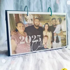 The cover page of a personalized 2025 family calendar. This is the first thing you see, setting the tone for a year of beautiful memories.
