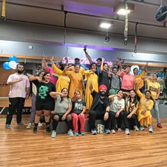 Celebrating together after a challenging and fun group workout. The smiles and energy show the strong bonds formed within our fitness community.