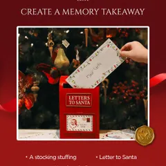 Creating a memory to take away. At our Christmas events, kids can write and mail a letter to Santa, a magical activity that adds to the festive spirit.