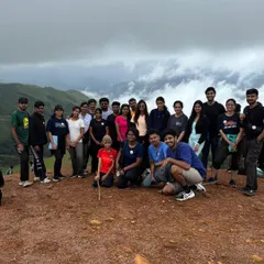 A happy group photo from our Netravati trek. We welcome everyone, from solo travelers to families, creating a friendly and safe trekking community.