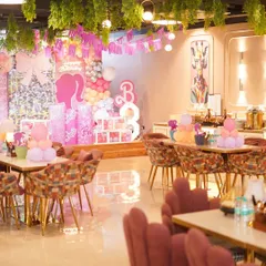 Come on Barbie, let's go party! We loved creating this glamorous Barbie-themed birthday, turning our venue into a pink paradise for the birthday girl and her friends.