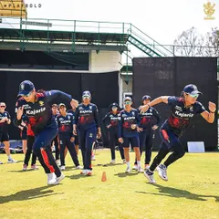 The RCB women's team goes through intense agility drills on our field, demonstrating the level of fitness required at the highest level.