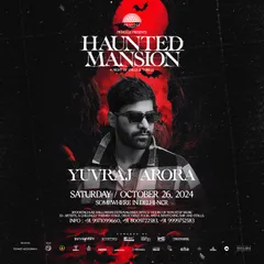 Getting ready for a spooky Halloween extravaganza at the "Haunted Mansion". A 12-hour, multi-artist event is my kind of party. Prepare for a night of ghoulish thrills.