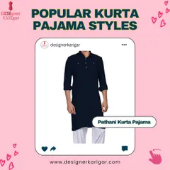 The Pathani kurta pajama is a classic and comfortable option for any festive occasion. I can tailor this style in any fabric or color of your choice.