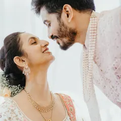 A soft and romantic close-up, capturing the tender moment just before a kiss. These are the beautifully intimate portraits we create.