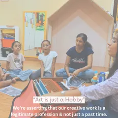 We are asserting that for us, art is a legitimate profession and not just a hobby. We are passionate about our creative work and dedicated to our craft.
