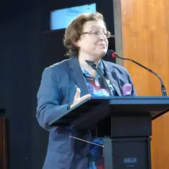 A speaker addresses our students during the workshop. These sessions are highly interactive, allowing students to engage directly with experts on critical media topics.