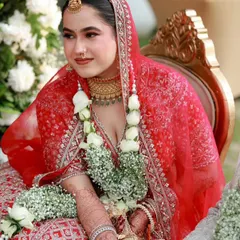 A close-up of my happy bride. Her skin looks radiant and natural, with a soft flush on the cheeks that enhances her bridal glow.