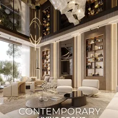 Where grandeur meets functionality, this double-height living space harmonizes contemporary design with timeless elegance. The interplay of natural light, sculptural lighting, and a curated material palette creates a sophisticated dialogue between form and function, redefining luxury living.