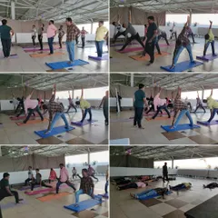 Yoga is a powerful tool for managing workplace stress. This is a glimpse into one of my corporate yoga sessions, where we focus on mindfulness and practical exercises that teams can use to stay centered and productive throughout the day.