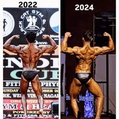 Progress is not made overnight. This is my own two-year natural body transformation, showing the difference between 2022 and 2024. I won't ask you to do anything I haven't done myself.