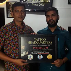 We believe in celebrating success. Here is a proud graduate from our April batch holding his government-recognized certificate, fully equipped with the skills and confidence to become a professional tattoo artist.