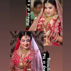 This bride shared her pictures from the beginning of the event until her vidai at 4 am, showing how her makeup stayed flawless.