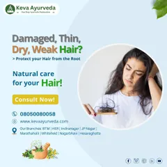 For hair that feels damaged, thin, dry, or weak, we offer natural care that protects and strengthens from the root. Book a consultation with our specialists to understand the cause of your hair concerns and receive a personalized Ayurvedic treatment plan.