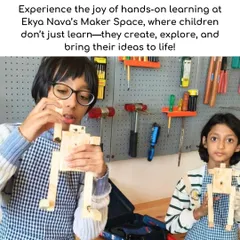 This is where learning comes to life. In our Maker Space, students don't just study concepts; they build them with their own hands, turning curiosity into tangible creations and developing confidence with every project.