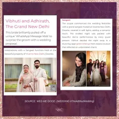 A feature on WedMeGood about a unique "WhatsApp Message Mob" we helped create for a wedding proposal.
