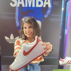 You can't go wrong with a classic. Holding up this giant Nike Air Force 1 at the Superkicks event was definitely a highlight.