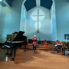 A concert in a beautiful church in Amsterdam. The acoustics were heavenly, and it was a unique experience to fill such a sacred Western space with the sound of the veena.