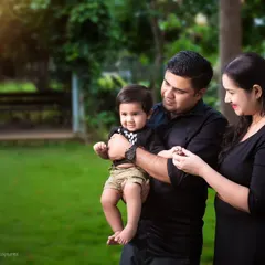 My photography isn't limited to the studio. We can head to your favorite park or any outdoor location in Bangalore for a natural family photoshoot. The soft, golden light and lush greenery here create a warm, relaxed setting for authentic family interactions.