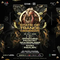 Another poster for our 'State of Trance Wednesdays' IP. These free parties are all about building the community and providing a perfect mid-week getaway.