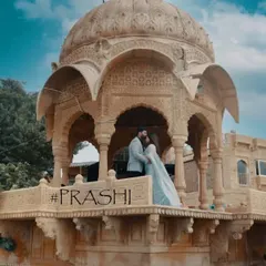 A majestic pre-wedding shoot at a heritage location in Jaisalmer. We travel across India to find these grand backdrops for couples who want a royal touch.