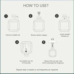 Getting started with my car freshener is simple. This guide shows the five easy steps to safely activate the fragrance and hang it from your rearview mirror for weeks of pleasant aroma.