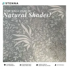 Bring the calming beauty of the outdoors inside with my nature-inspired wallpapers. This elegant floral design in a subtle green shade adds a touch of serenity and life to your walls, creating a peaceful and refreshing atmosphere.