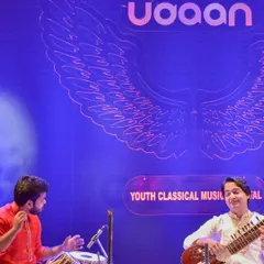 Performing at the "Udaan" Youth Classical Music Festival in Kolkata. The city is known for its deep appreciation of classical music, and earning a standing ovation from this audience was a truly humbling experience.