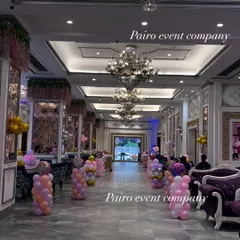 I can transform entire hallways to match your party theme. For this event, I lined the entrance with balloon pillars, creating a grand walkway for guests.