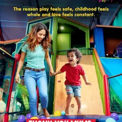 A special thank you to all the mums who make play feel safe and childhood feel whole. This picture of a mother and son enjoying a jump together is what it's all about.