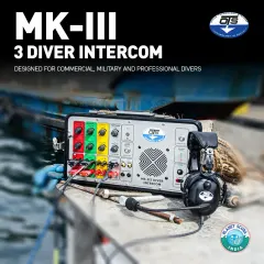Clear and constant communication saves lives. The OTS MK-III 3-Diver Intercom is the central hub for coordinating underwater operations, allowing topside supervisors to direct and monitor up to three divers simultaneously in real-time, which is crucial for commercial and military missions.