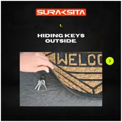Mistake 1: Hiding a key outside. Burglars know all the common hiding spots. A much safer alternative is a smart lock or a secure key lockbox.