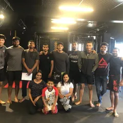 The whole group that participated in our recent BJJ Jam. Thanks to everyone who came to test themselves and support their teammates.