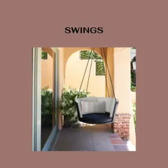 A swing offers a perfect nook for reading or enjoying a quiet moment. This particular model features a deep, comfortable seat and is built from durable materials, making it a beautiful and long-lasting addition to any porch or balcony.