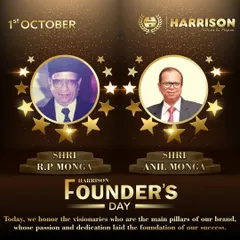 On Founder's Day, we honor the visionaries Shri R.P. Monga and Shri Anil Monga. Their passion and dedication are the pillars of our brand, and their legacy of excellence continues to inspire us every day.