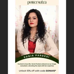 I was thrilled to collaborate with the clothing brand Power Sutra. Partnering with brands that align with my philosophy of empowering style allows me to offer my clients even more value and options.