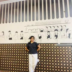 We created this fun, illustrative mural for Barista Bean Coffee in Mysore. The line art depicts the entire coffee-making process, adding a unique story and character to the cafe's interior.