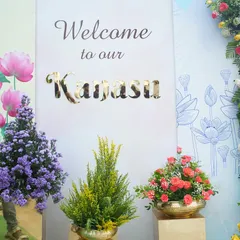 Welcome to "Kanasi," which means "dream" in Kannada. I designed this beautiful floral entrance for a housewarming ceremony to celebrate a family's dream come true moment of moving into their new home.