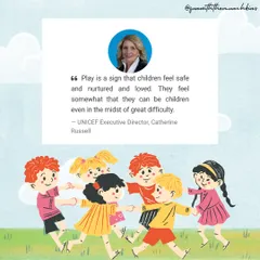 I love this quote from UNICEF because it perfectly captures my belief that play is essential. When children feel safe and loved, they have the freedom to be themselves, to explore, and to learn through the simple act of playing.