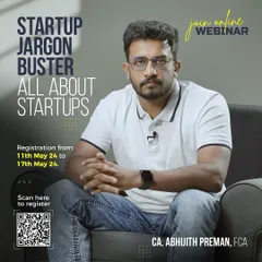 My "Startup Jargon Buster" webinar series is all about providing clear, no-nonsense financial literacy for founders. This poster gives you an idea of the kind of focused, practical sessions I offer online.