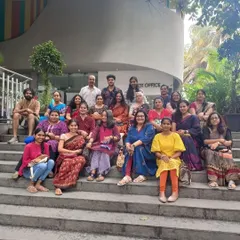 A group photo with the wonderful participants of my Bhavageethe workshop during the Jackfruit Festival. I always feel I take away more than I offer from their insights, energy, and love for poetry.