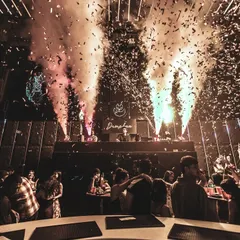 A perfectly timed shot of a confetti and CO2 cannon blast over a packed club. I use these effects to punctuate the biggest moments in my set.